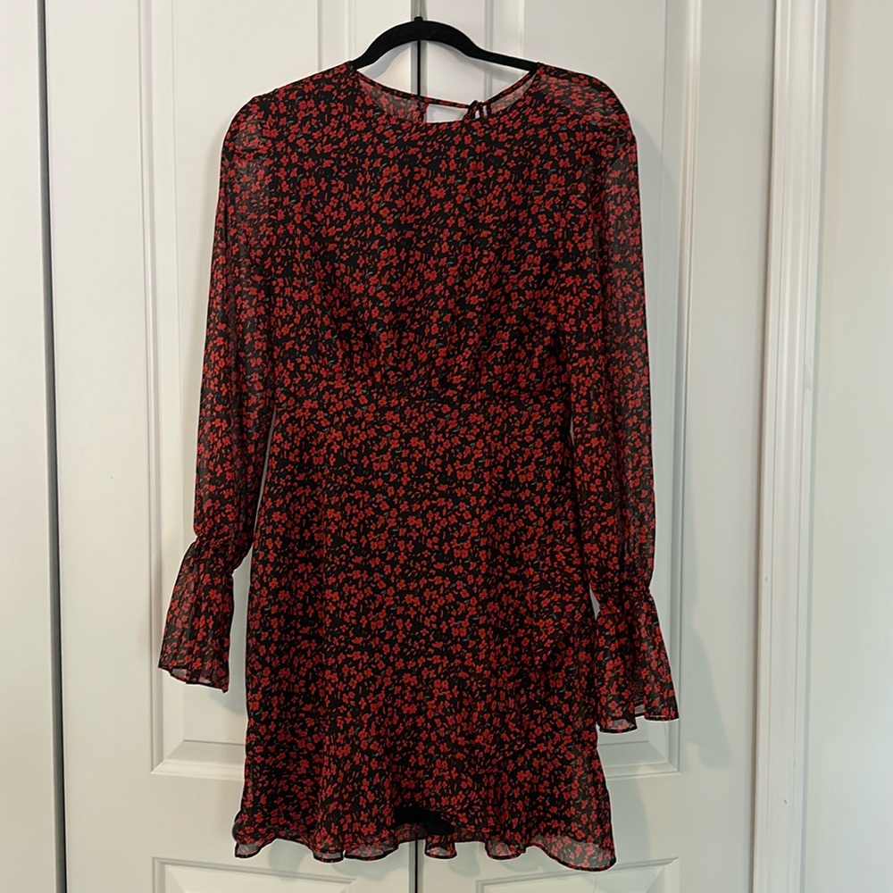 Lulus, long sleeve mini dress